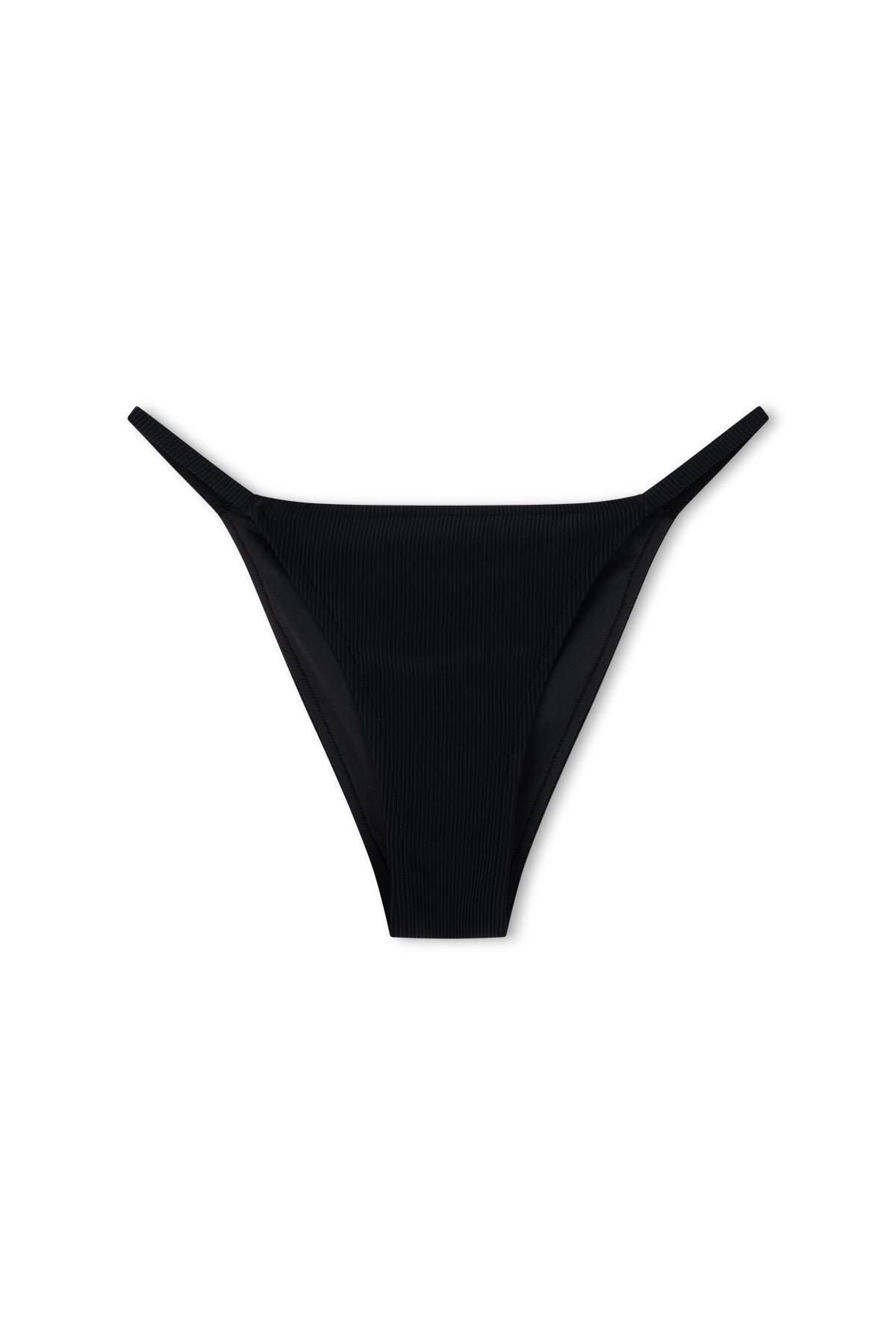 Signature Stripe Hipster String Brief - Black