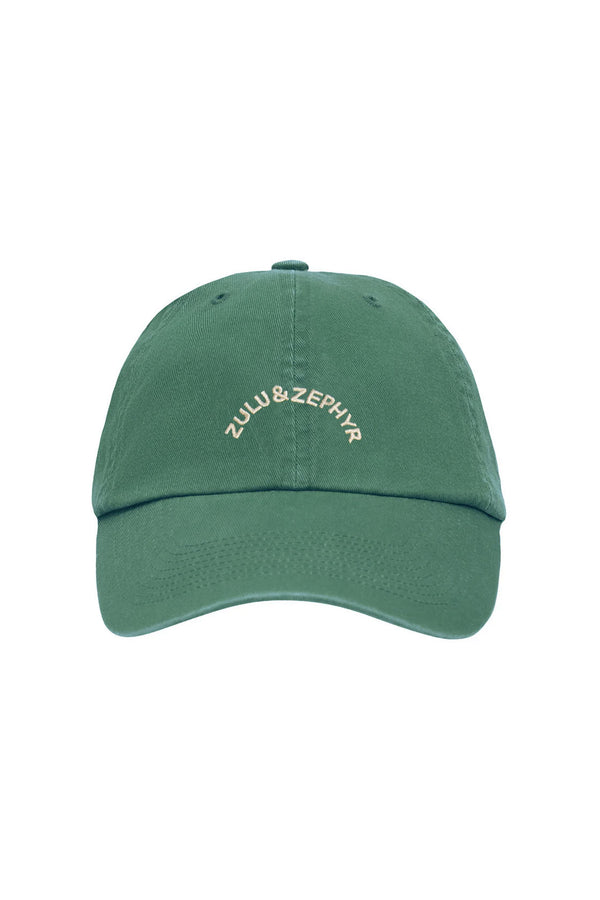 Zulu & Zephyr Arch Logo Canvas Cap - Tallow Green