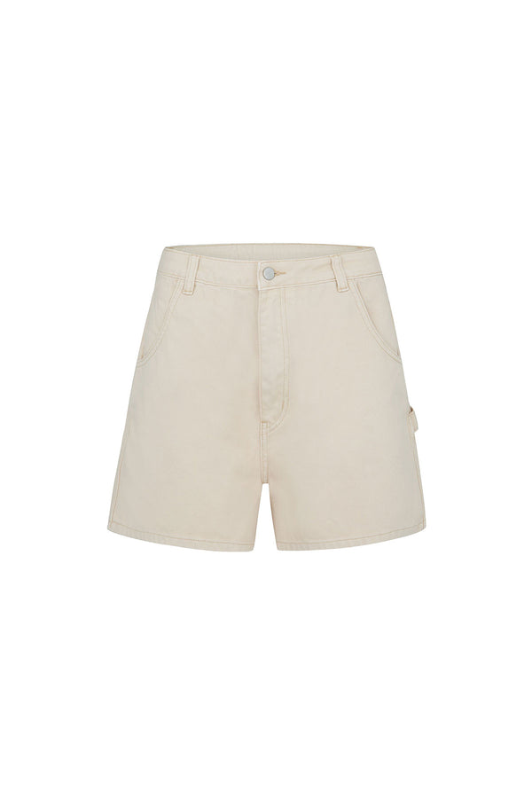 Recycled Cotton Utility Short - Camel