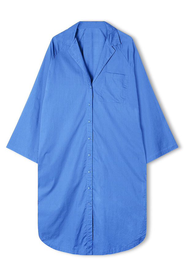 Signature Shirt Dress - Bay Blue