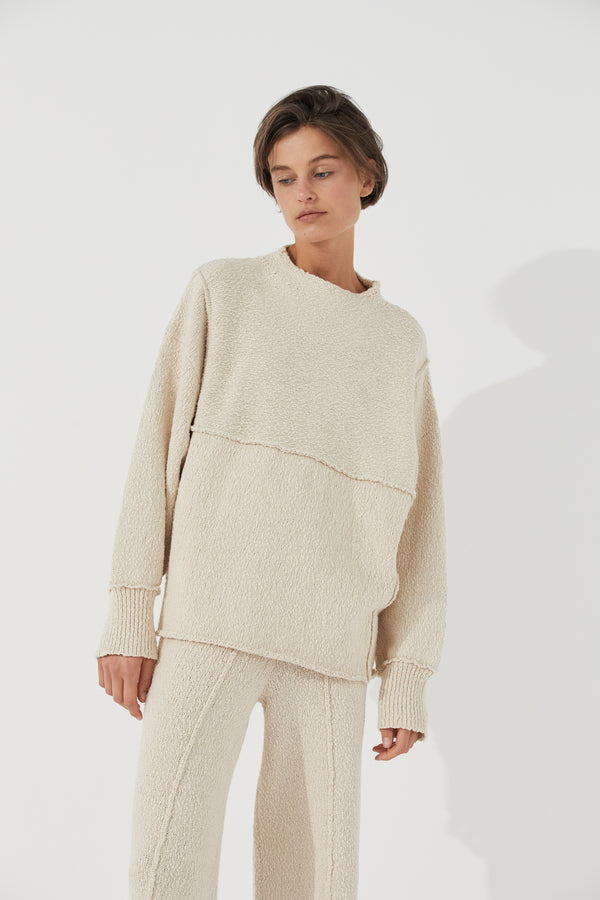 Stone Organic Cotton Knit Jumper – Zulu & Zephyr